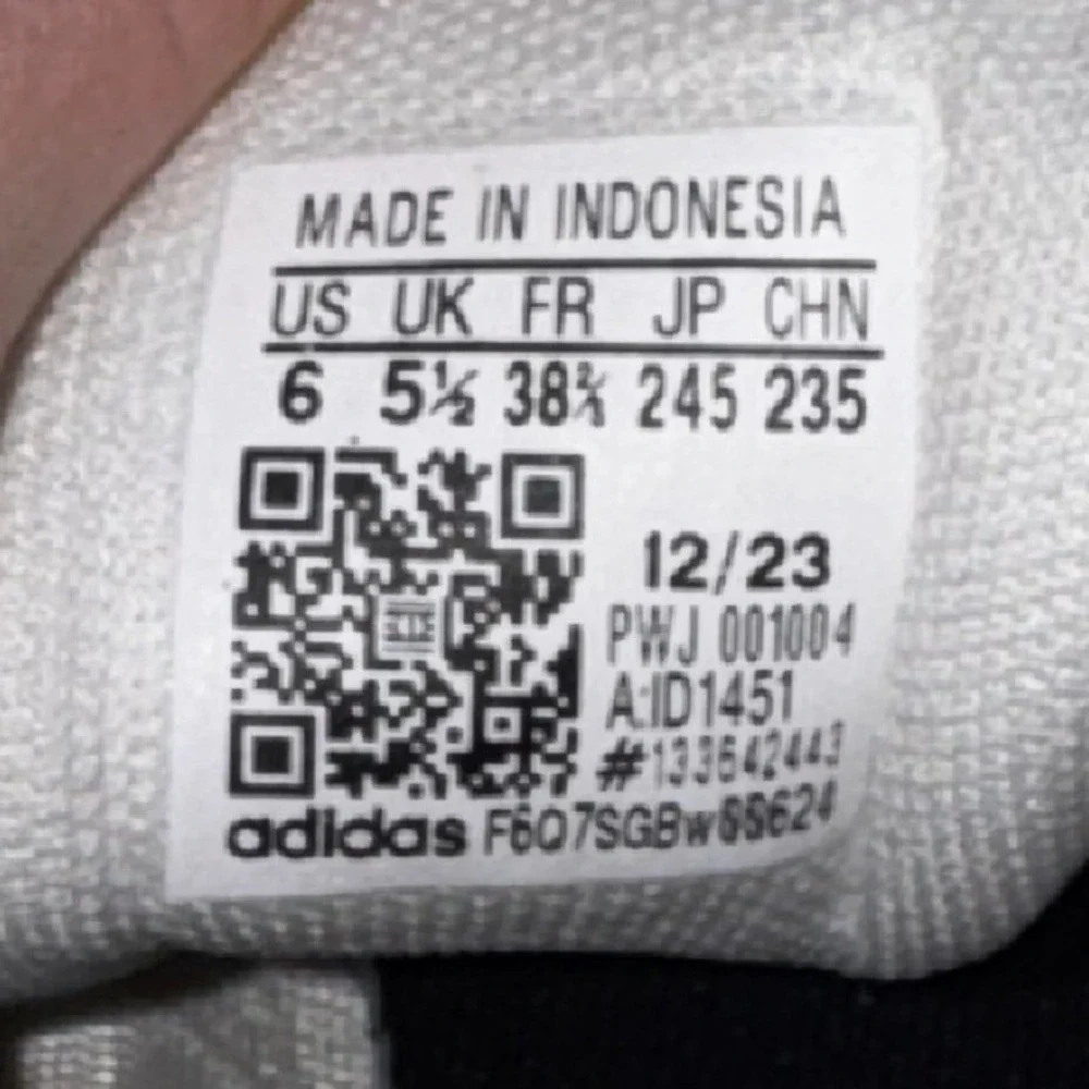 Adidas Women's White Orange‎ Slip-On Running Shoes Size 6